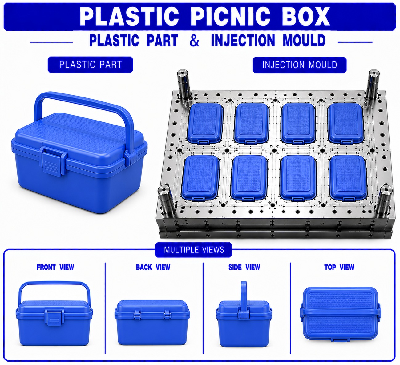 Plastic Picnic Box Mould and Moulding Service
